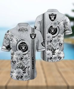 Raiders Hawaiian Shirt Skull And Lotus Flower Have For Fans Of Eastern Culture