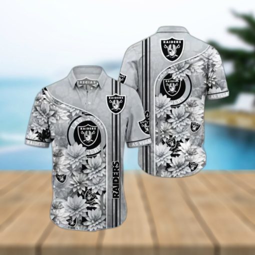 Raiders Hawaiian Shirt Skull And Lotus Flower Have For Fans Of Eastern Culture