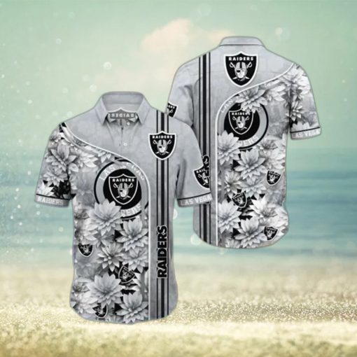 Raiders Hawaiian Shirt Skull And Lotus Flower Have For Fans Of Eastern Culture