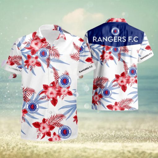 Rangers F C Hawaiian Shirt And Short Set Gift Men Women