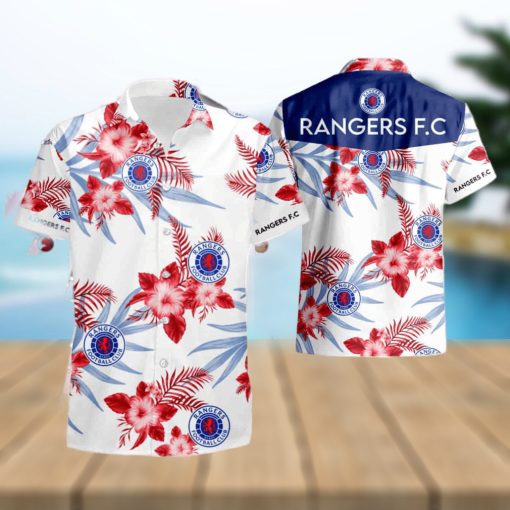 Rangers F C Hawaiian Shirt And Short Set Gift Men Women