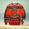 Lowa State Cyclones Football Team Logo Ugly Christmas Sweater Custom Name Christmas For Fans