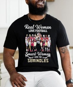 Real Women Love Football Smart Women Love The Seminoles Shirt - Limotees