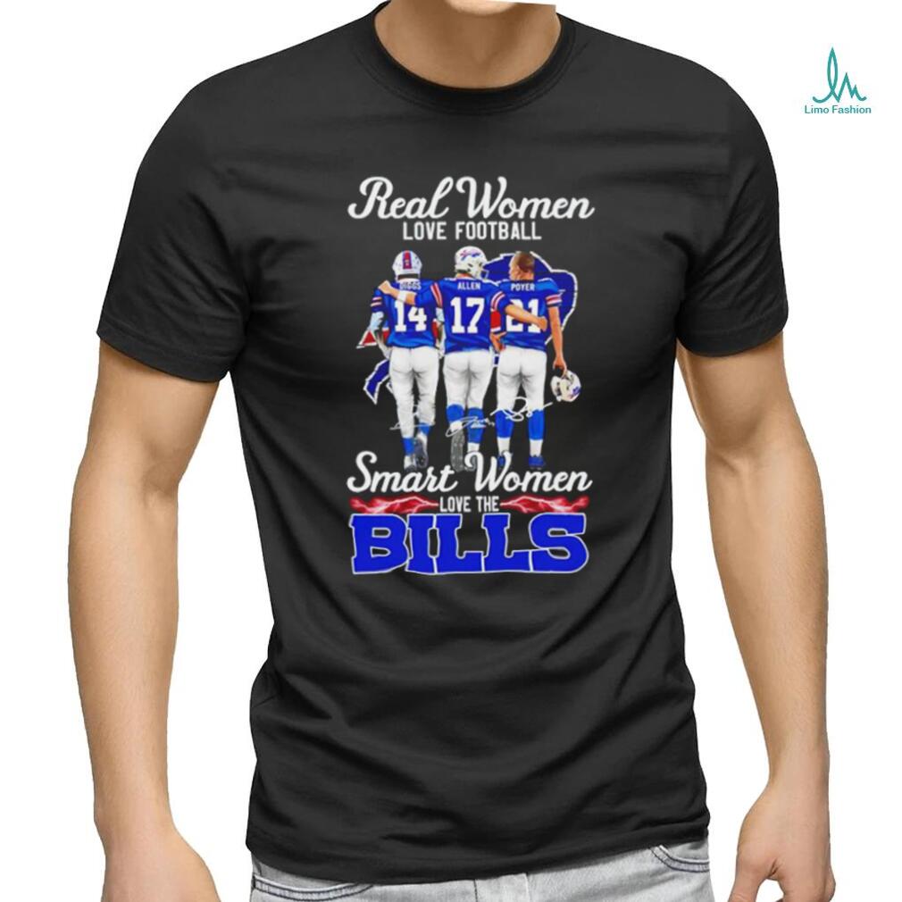 NEW 2023 Real Women Love Football Smart Women Love The Buffalo Bills Unisex  T-Shirt