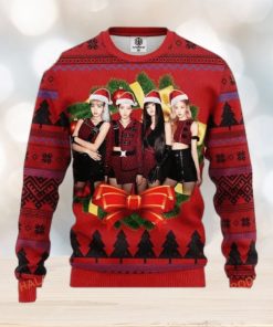 Red Black Pink Music Band Merry Xmas Ugly Christmas Sweater