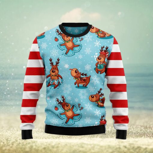 Reindeer Cute Ugly Christmas Sweater Gift Men Women