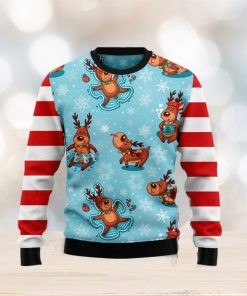 Reindeer Cute Ugly Christmas Sweater Gift Men Women