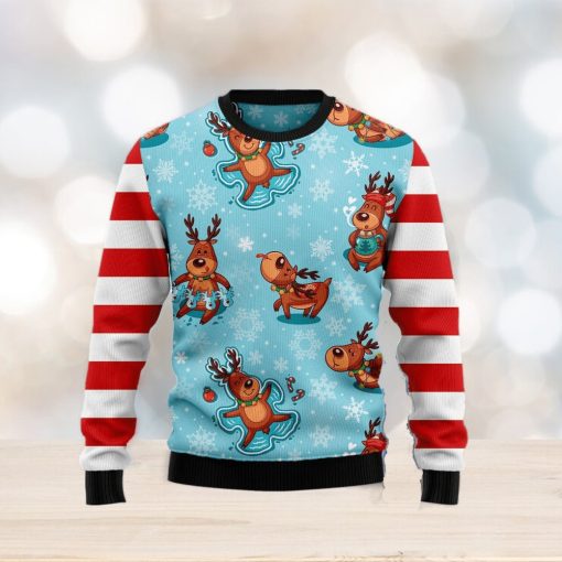 Reindeer Cute Ugly Christmas Sweater Gift Men Women