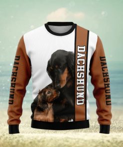 Rescued Dachshund Ugly Christmas Sweater Gift Men Women