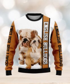 Rescued English Bulldog Ugly Christmas Sweater Gift Men Women