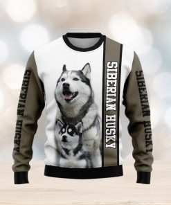 Rescued Siberian Husky Dog Lover Ugly Christmas Sweater