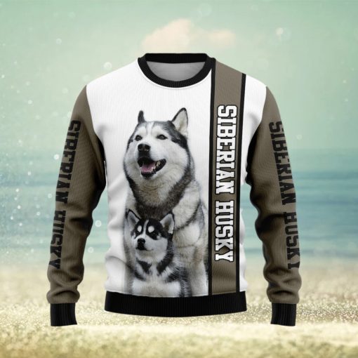 Rescued Siberian Husky Dog Lover Ugly Christmas Sweater