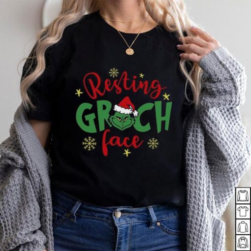 Resting Grinch Face Funny Christmas T Shirt
