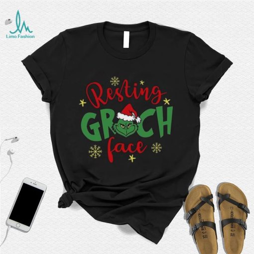 Resting Grinch Face Funny Christmas T Shirt