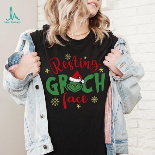 Resting Grinch Face Funny Christmas T Shirt