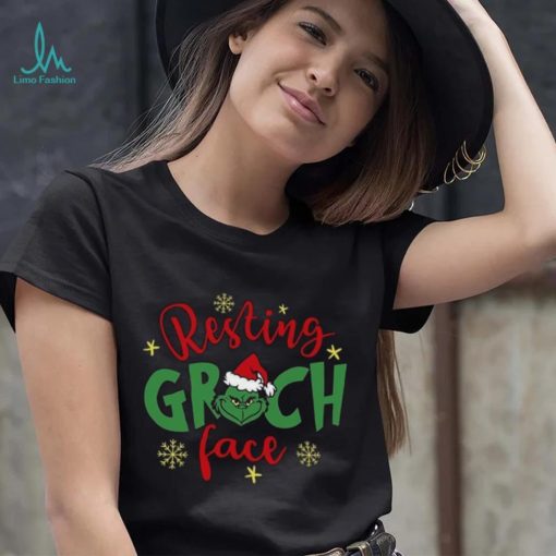 Resting Grinch Face Funny Christmas T Shirt