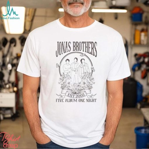 Retro Jonas Brothers Shirt Tour The Five Albums One Night Unisex Sweatshirt