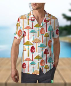 Retro Mushroom Unisex 3D Hawaiian Shirt Summer Gift For Men And Women Holiday