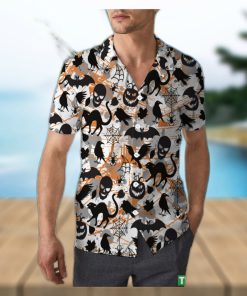 Retro Spooky Season Halloween Unisex 3D Hawaiian Shirt Print Gift For Men And Women Holiday