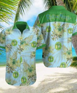 Rick And Morty Hawaiian Shirt Hibiscus Flowers Pattern Gift For Beach Trip