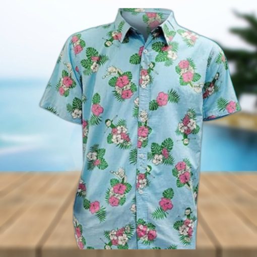 Rick And Morty Hawaiian Shirt Tropical Palm Leaves Gift For Beach Holiday