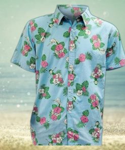 Rick And Morty Hawaiian Shirt Tropical Palm Leaves Gift For Beach Holiday