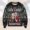 Christmas Dancing Rick And Morty Snowflakes Pattern 3D Funny Ugly Sweater