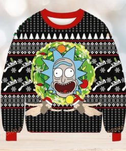 Rick Sanchez All Over Printed Funny Ugly Christmas Sweater