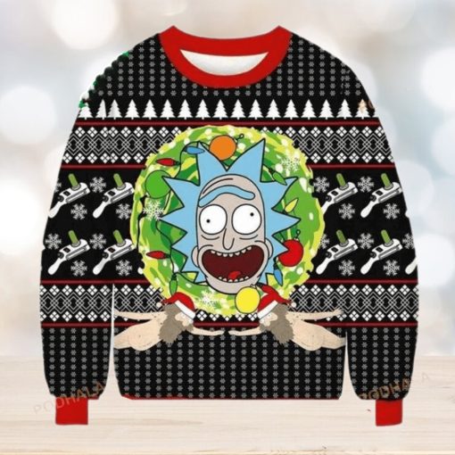 Rick Sanchez All Over Printed Funny Ugly Christmas Sweater