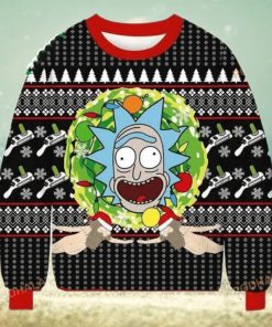 Rick Sanchez All Over Printed Funny Ugly Christmas Sweater