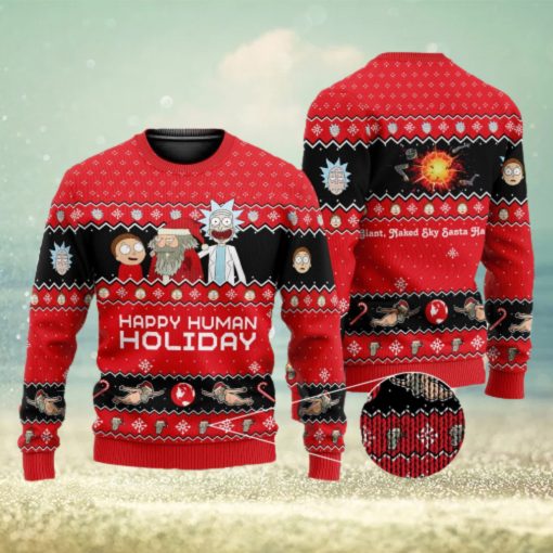 Rick and Morty 3D All Over Printed Ugly Christmas Sweater Christmas Gift For Family