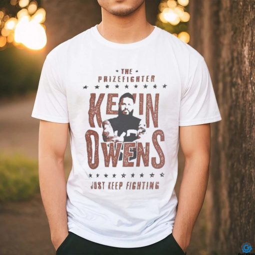 Ripple Junction Heather Gray Kevin Owens Just Keep Fighting Shirt