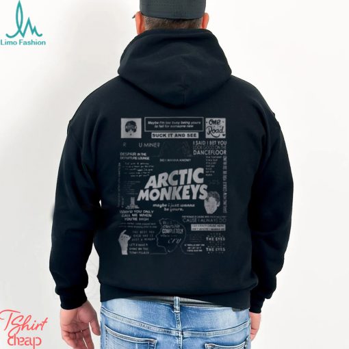 Rock Band Arctic Monkeys Black T Shirt Am Gift Merch Tee Hoodie Unisex