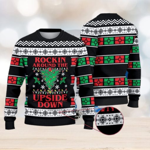 Rockin Around The Upside Down Christmas 3D All Over Printed Ugly Christmas Sweater