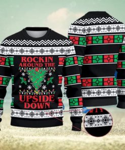 Rockin Around The Upside Down Christmas 3D All Over Printed Ugly Christmas Sweater