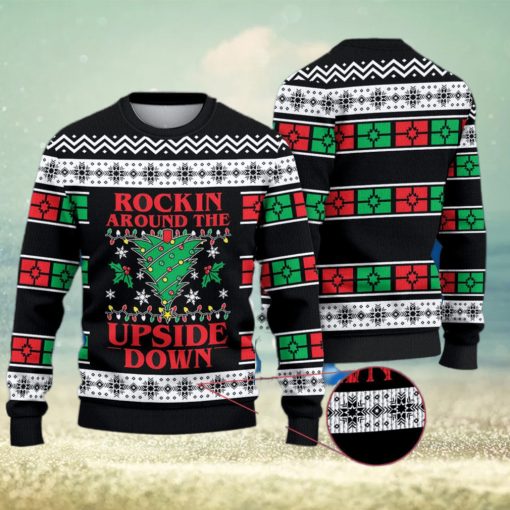 Rockin Around The Upside Down Christmas 3D All Over Printed Ugly Christmas Sweater