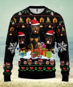 Rottweiler 2 Ugly Christmas Sweater Amazing Gift Men And Women Christmas Gift