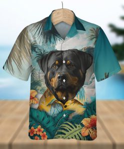 Rottweiler Strength 3D Hawaiian Shirt Tropical Beach Vibe