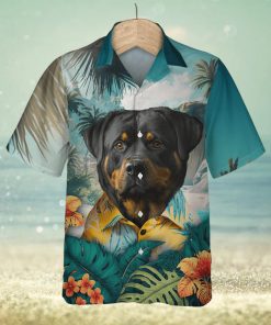 Rottweiler Strength 3D Hawaiian Shirt Tropical Beach Vibe