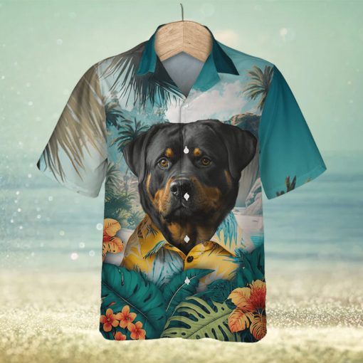 Rottweiler Strength 3D Hawaiian Shirt Tropical Beach Vibe