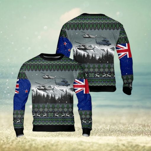 Royal New Zealand Navy SH2GI Seasprite Helicopter Christmas AOP Sweater Gift For Men And Women