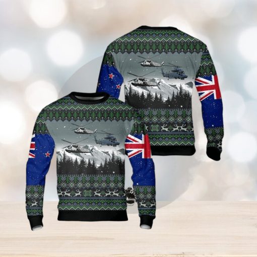 Royal New Zealand Navy SH2GI Seasprite Helicopter Christmas AOP Sweater Gift For Men And Women