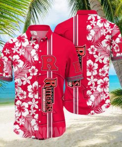 Rutgers Scarlet Knights NCAA Flower Full Print Classic Hawaiian Shirt