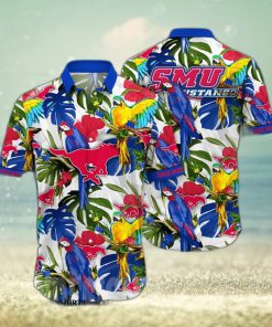 SMU Mustangs NCAA Floral All Over Printed Classic Hawaiian Shirt