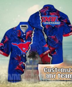 SMU Mustangs NCAA Flower All Over Printed Hawaiian Shirt