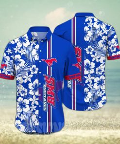 SMU Mustangs NCAA Flower Full Print Hawaiian Shirt