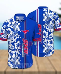 SMU Mustangs NCAA Flower Full Print Hawaiian Shirt