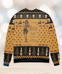 Sailor Jerry Spiced Rum Snowflake and Reindeer Ugly Christmas Sweater Christmas Gift For Men And Women