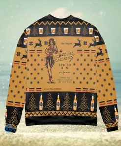 Sailor Jerry Spiced Rum Snowflake and Reindeer Ugly Christmas Sweater Christmas Gift For Men And Women