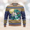 Santa Claus & Football Snowflake Pattern Ugly Christmas Sweater Christmas Gift For Men And Women